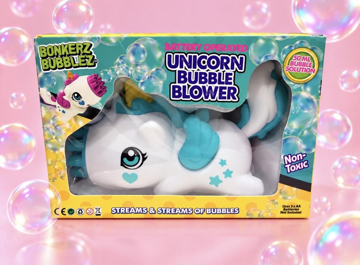 Bonkerz Bubblez Unicorn Bubble Blower
