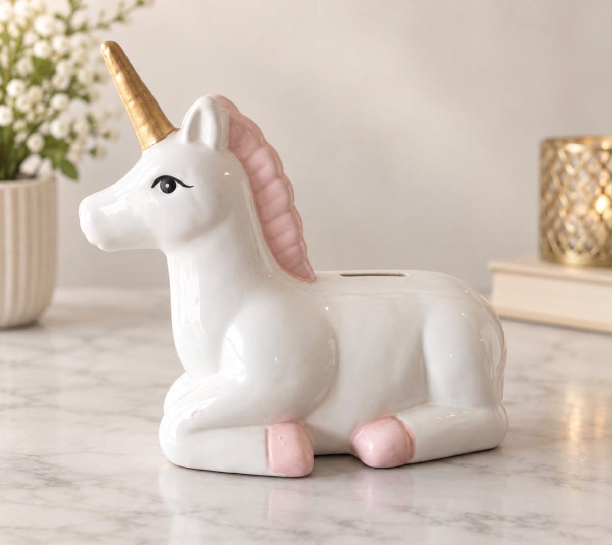 Ceramic Unicorn Money Box