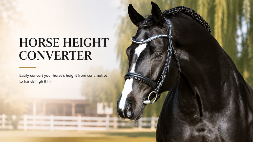 Horse height converter. Easily convert your horse’s height from centimetres to hands high.